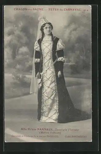 AK Chalon-sur-Saone, Fetes du Carnaval 1914, Mlle. Hélène Pannaux