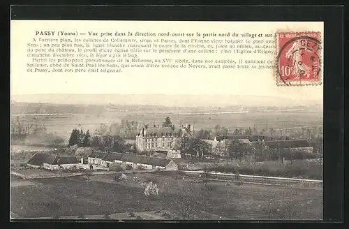 AK Passy, Vue prise dans la direction nord-ouest sur la partie nord du village