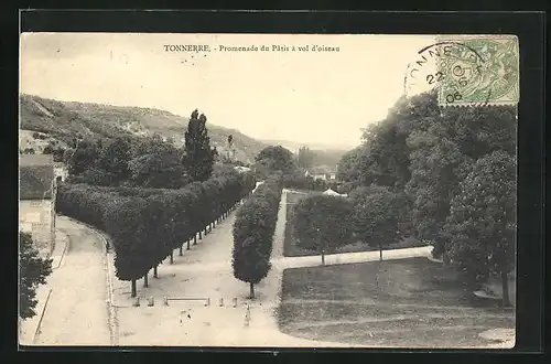 AK Tonnerre, Promenade du Patis a vol d'oiseau