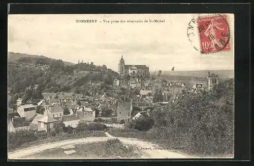 AK Tonnerre, Vue prise des réservoirs de St-Michel