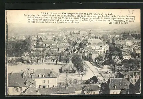 AK Sens, Vue perspective sur la partie Nord de la Ville