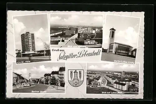 AK Salzgitter-Lebenstedt, CVJM-Heim, Berliner Strasse, Ortsansicht