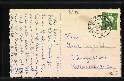 AK Salzgitter-Bad, Bismarckturm, Hasenspring, Im Greifspark