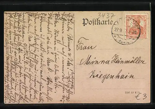 AK Allendorf /Werra, Ortspartie mit Werra