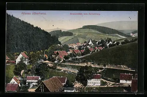 AK Altenau /Harz, Brockenblick vom Rothenberg