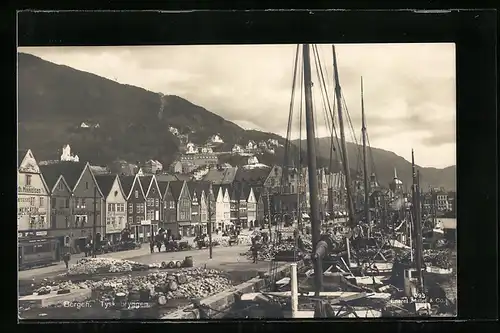 AK Bergen, Tyskebryggen, Havnen