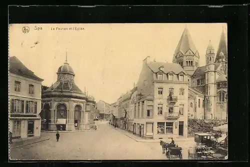 AK Spa, Le Pouhon et l`Eglise