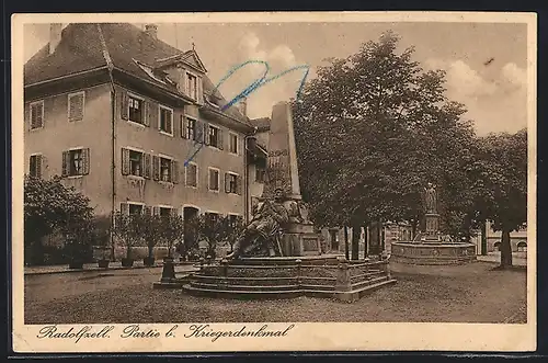 AK Radolfzell, Partie beim Kriegerdenkmal