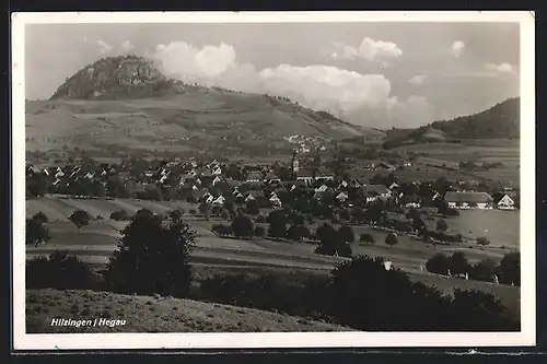 AK Hilzingen /Hegau, Gesamtansicht aus der Vogelschau