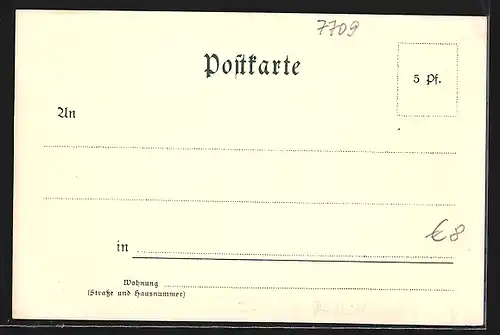 Lithographie Duchtlingen, Panorama mit Hohenkrähen