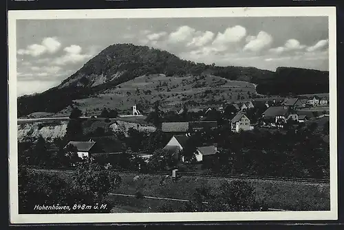 AK Welschingen /Hegau, Ortsansicht mit Hohenhöwen