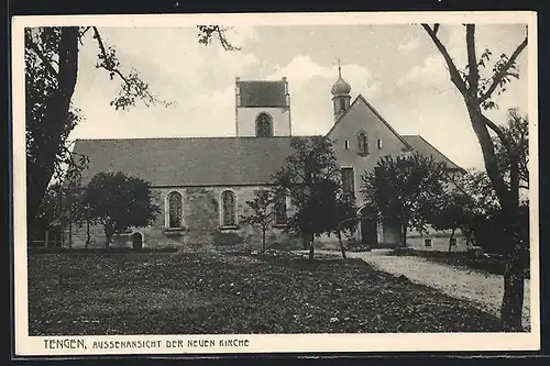 AK Tengen, Aussenansicht der nbeuen Kirche