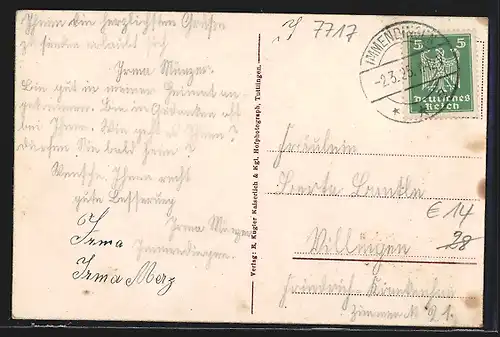 AK Immendingen, Villa am Walde