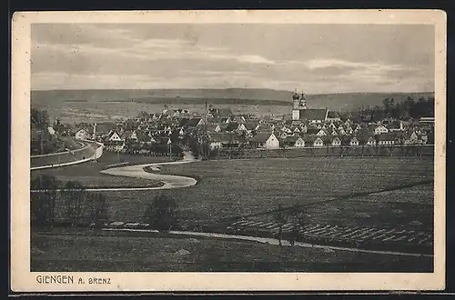 AK Giengen a. Brenz, Ortsansicht bei Tag