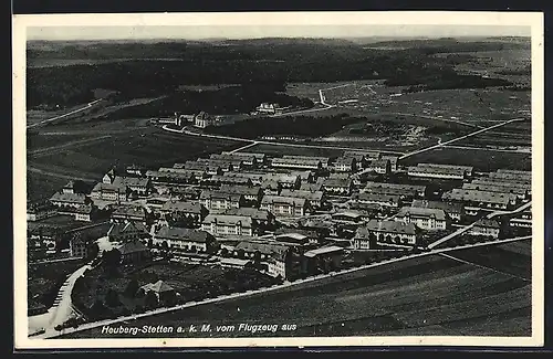 AK Heuberg-Stetten a. k. M., Gesamtansicht vom Flugzeug aus