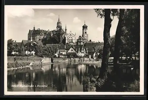 AK Sigmaringen i. Donautal, Blick auf das Schloss