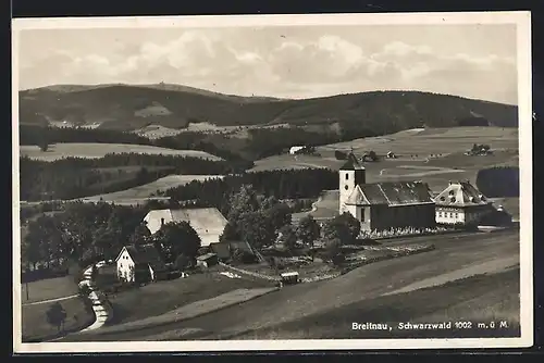 AK Breitnau im Schwarzwald, Blick auf die Kirche