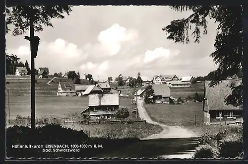 AK Eisenbach im bad. Schwarzwald, Blick vom Waldrand auf die Siedlung