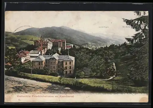 AK Friedrichsheim, Heilstätte mit Kandertal