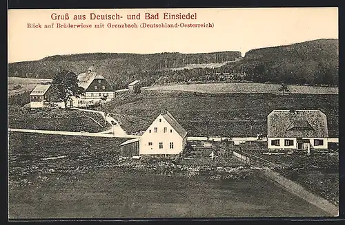 AK Bad Einsiedel, Brüderwiese mit Grenzbach