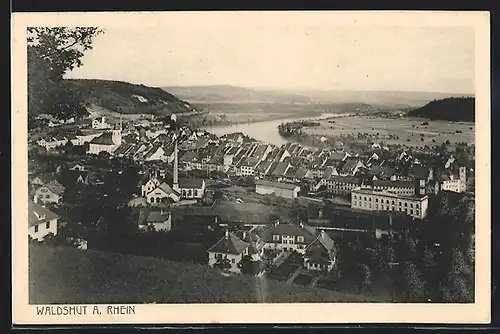 AK Waldshut, Totale mit Rhein