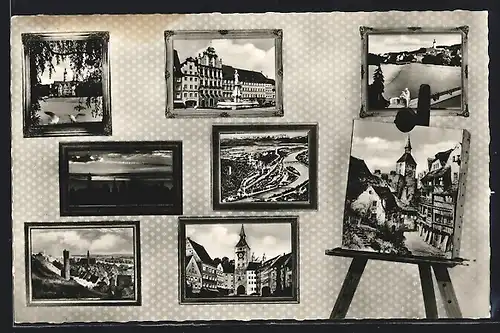 AK Landsberg am Lech, Ortsansichten aus der köstlichen Malerstube