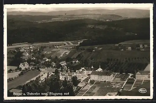 AK Hegne am Bodensee, Gesamtansicht vom Flugzeug aus