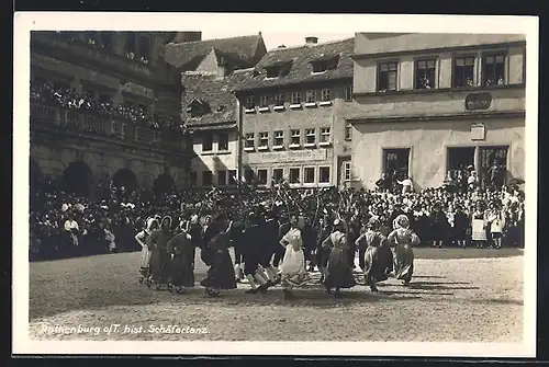 AK Rothenburg o. T., Historischer Schäfertanz