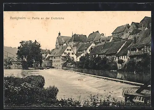 AK Besigheim, Partie an der Erzbrücke