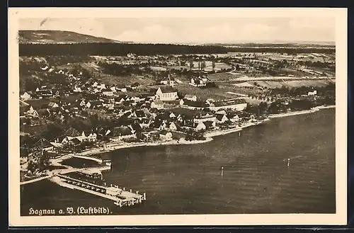 AK Hagnau a. B., Generalansicht vom Flugzeug aus