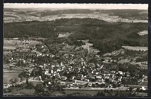 AK Espasingen am Bodensee, Fliegeraufnahme der gesamten Stadt
