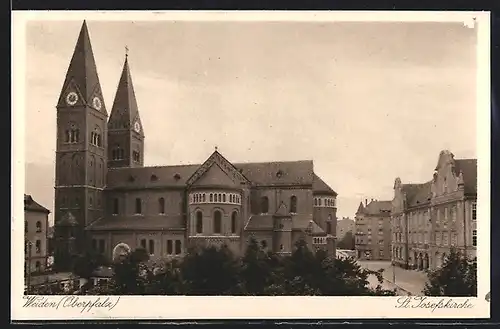 AK Weiden in der Oberpfalz, die St. Josefskirche