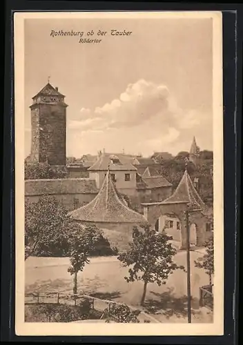 AK Rothenburg ob der Tauber, Am Rödertor