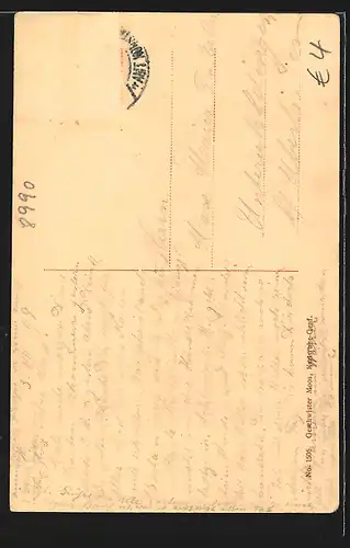 AK Lindau i. B., Blick auf Löwenstatue