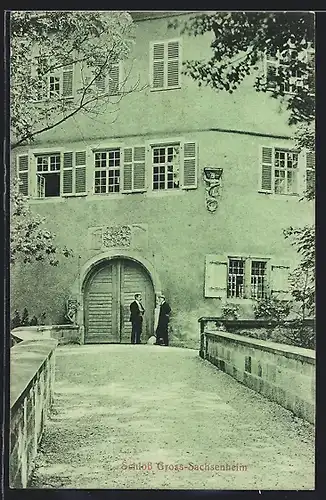 AK Gross-Sachsenheim, Eingang zum Schloss