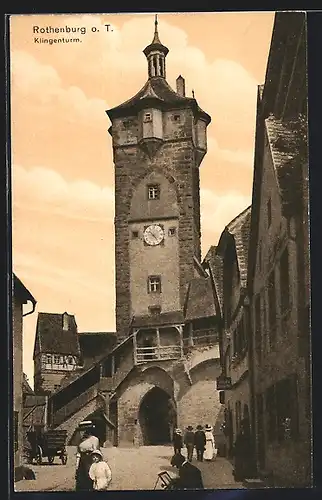 AK Rothenburg o. T., Am Klingenturm