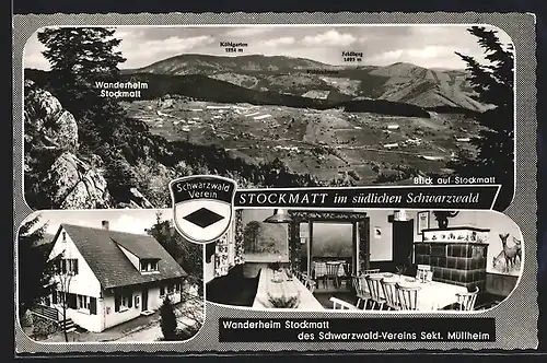 AK Stockmatt bei Wies /Schwarzw., Wanderheim des Schwarzwald-Vereins Sekt. Müllheim, Gesamtansicht