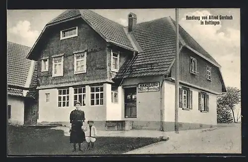 AK Hottingen, Blick auf Handlung von Alfred Gersbach