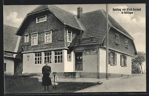 AK Hottingen, Blick auf Handlung von Alfred Gersbach