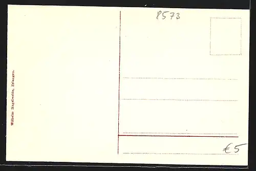 AK Tüchersfeld /Fränk. Schw., Ortspartie mit Felsenformation