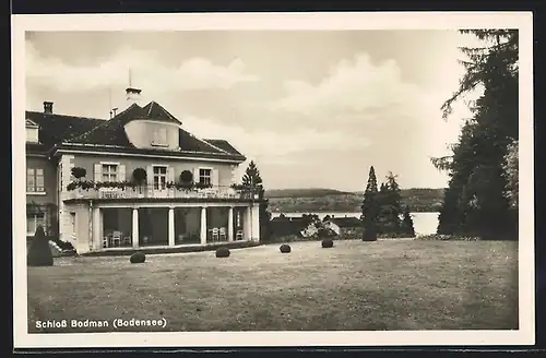AK Bodman, Schloss Bodman mit Bodenseeblick