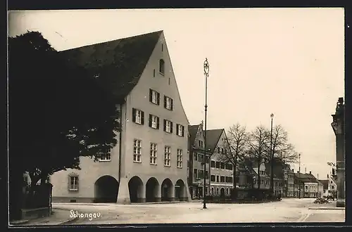 AK Schongau, Strassenkreuzung mit Denkmal