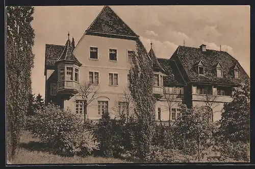 AK Coburg, Festungshof, Gartenansicht