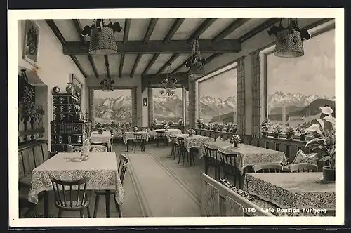 AK Seifriedsberg bei Sonthofen, Cafe-Pension Kühberg, Innenansicht