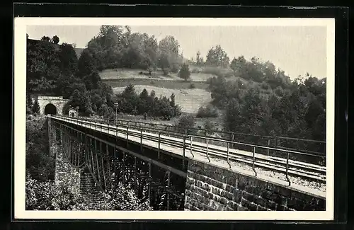 AK Uzok, Viadukt s Tunelem Pod Uzokem