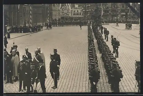 AK Zürich, Kaiser Wilhelm II. besucht den Ort 1912