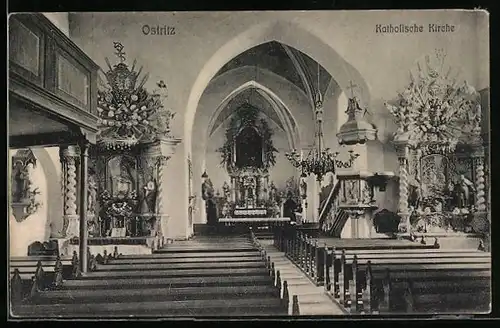 AK Ostritz, Inneres der Katholischen Kirche