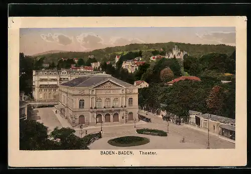 AK Baden-Baden, Platz vor dem Theater