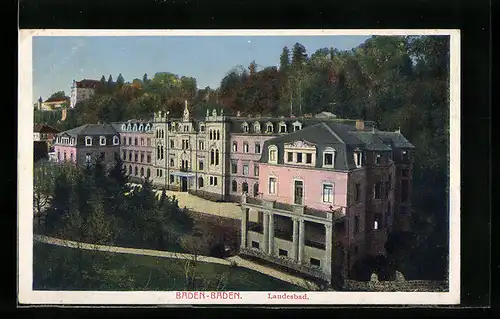 AK Baden-Baden, Blick auf Landesbad