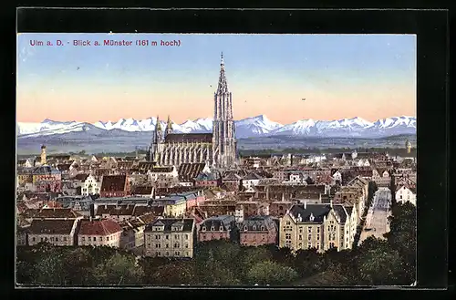 AK Ulm a. D., Blick auf das Münster